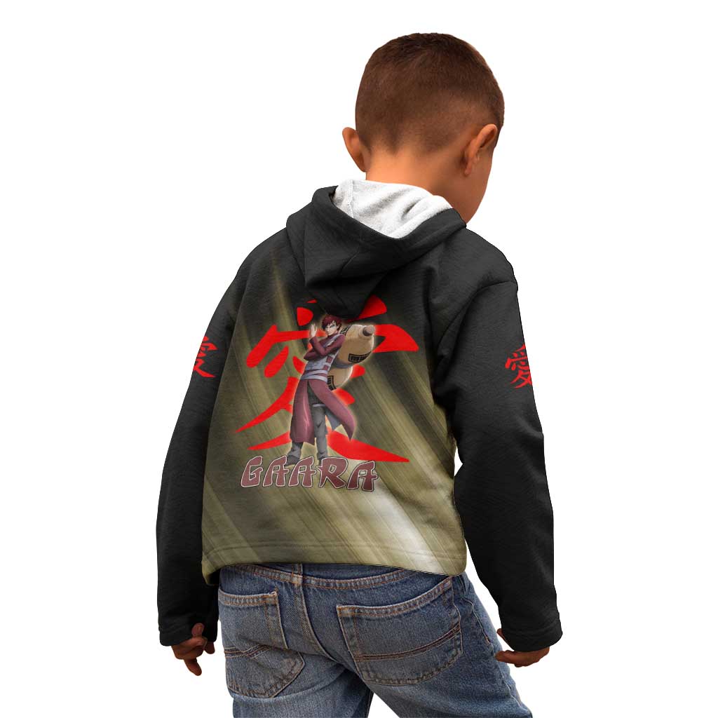 Gaara Naruto Kid Hoodie Sandstorm Anime Kanji Burst Style
