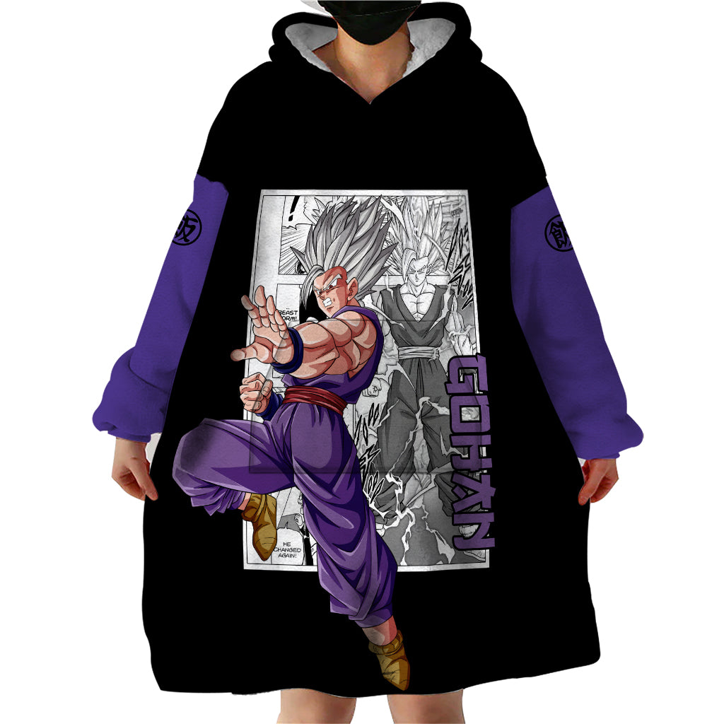 Gohan Beast Wearable Blanket Hoodie Dragon Ball Anime Mix Manga