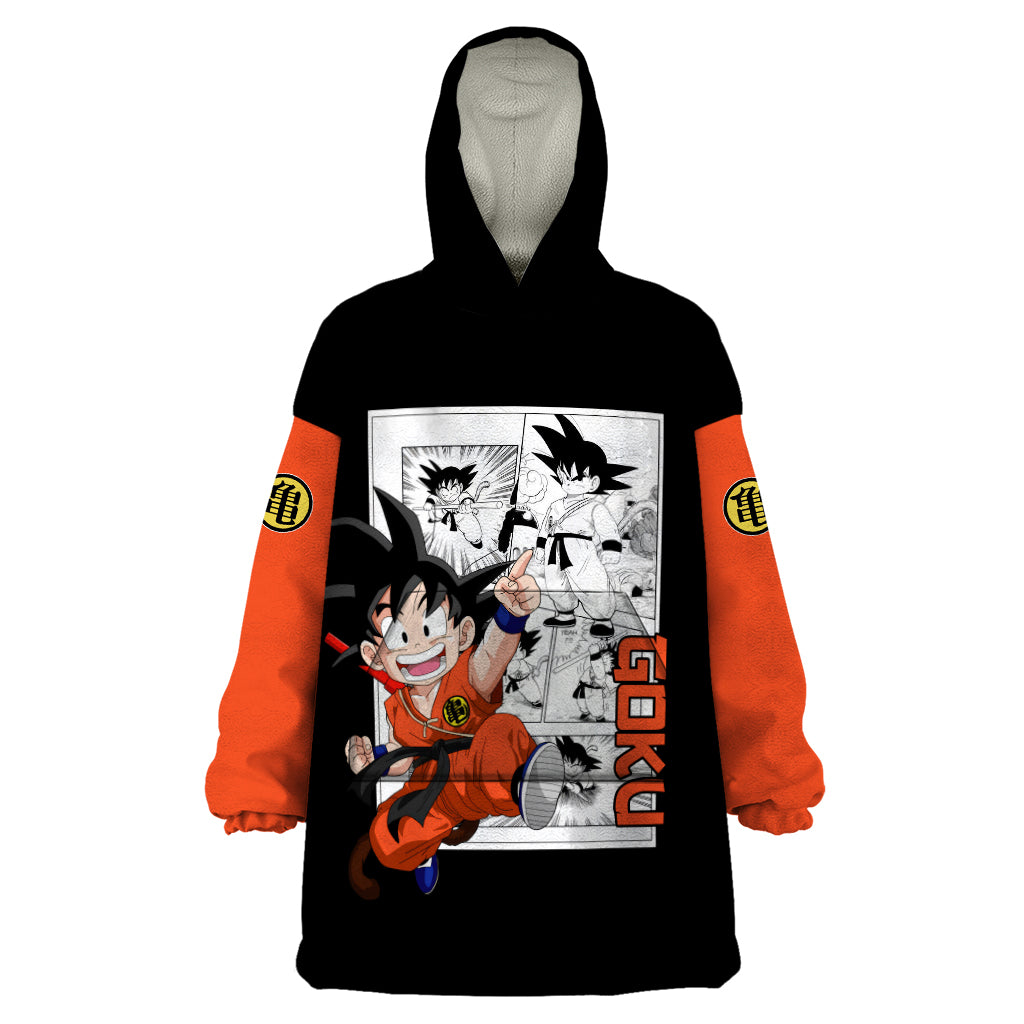 Goku Kid Wearable Blanket Hoodie Dragon Ball Anime Mix Manga