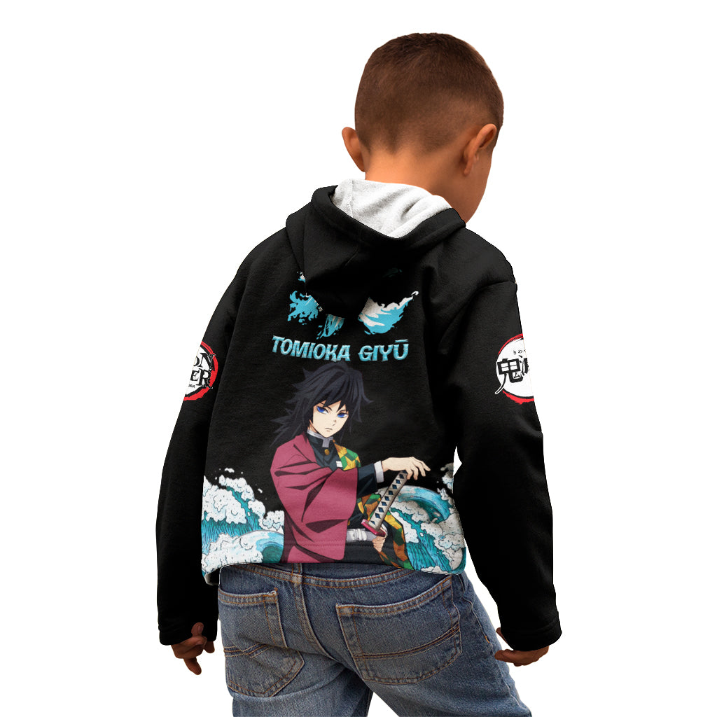 Tomioka Giyū - Demon Slayer Kid Hoodie Anime Style