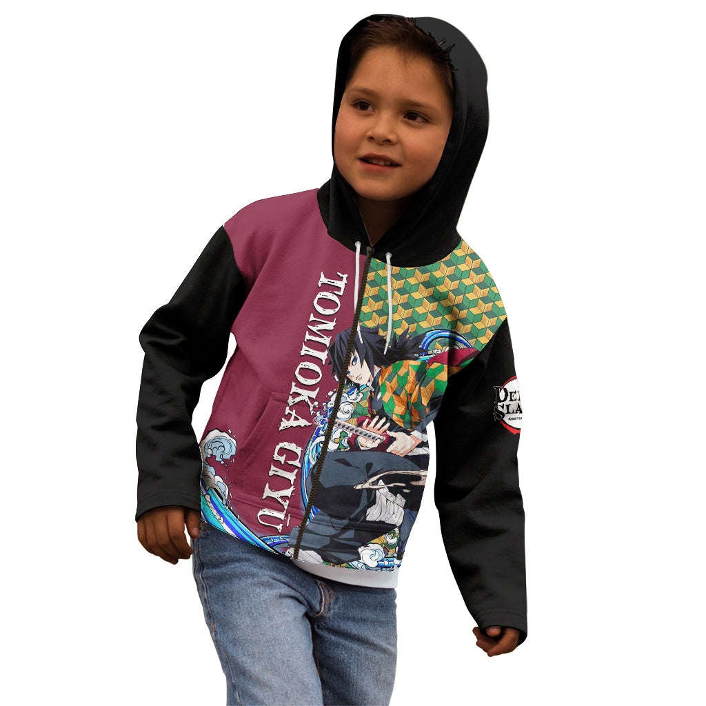 Tomioka Giyū - Demon Slayer Kid Hoodie Anime Style