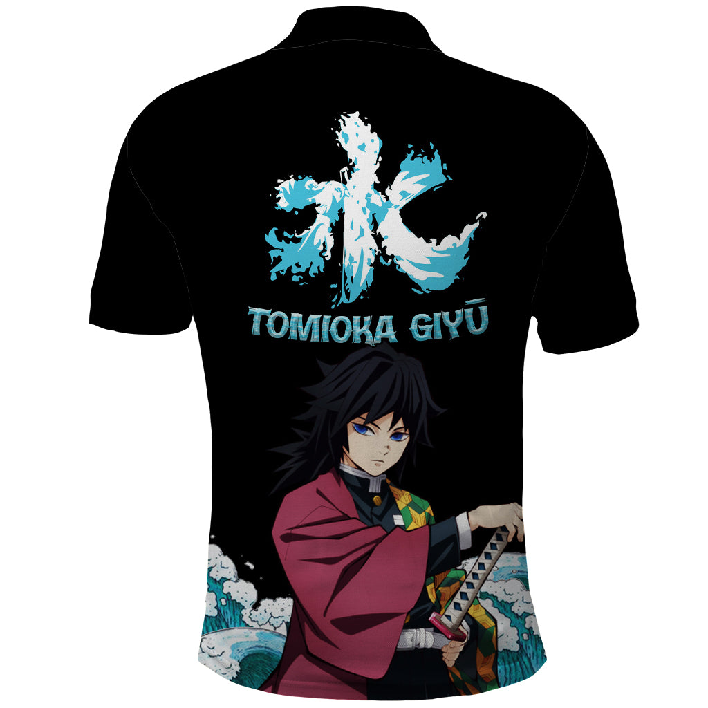 Tomioka Giyū - Demon Slayer Polo Shirt Anime Style