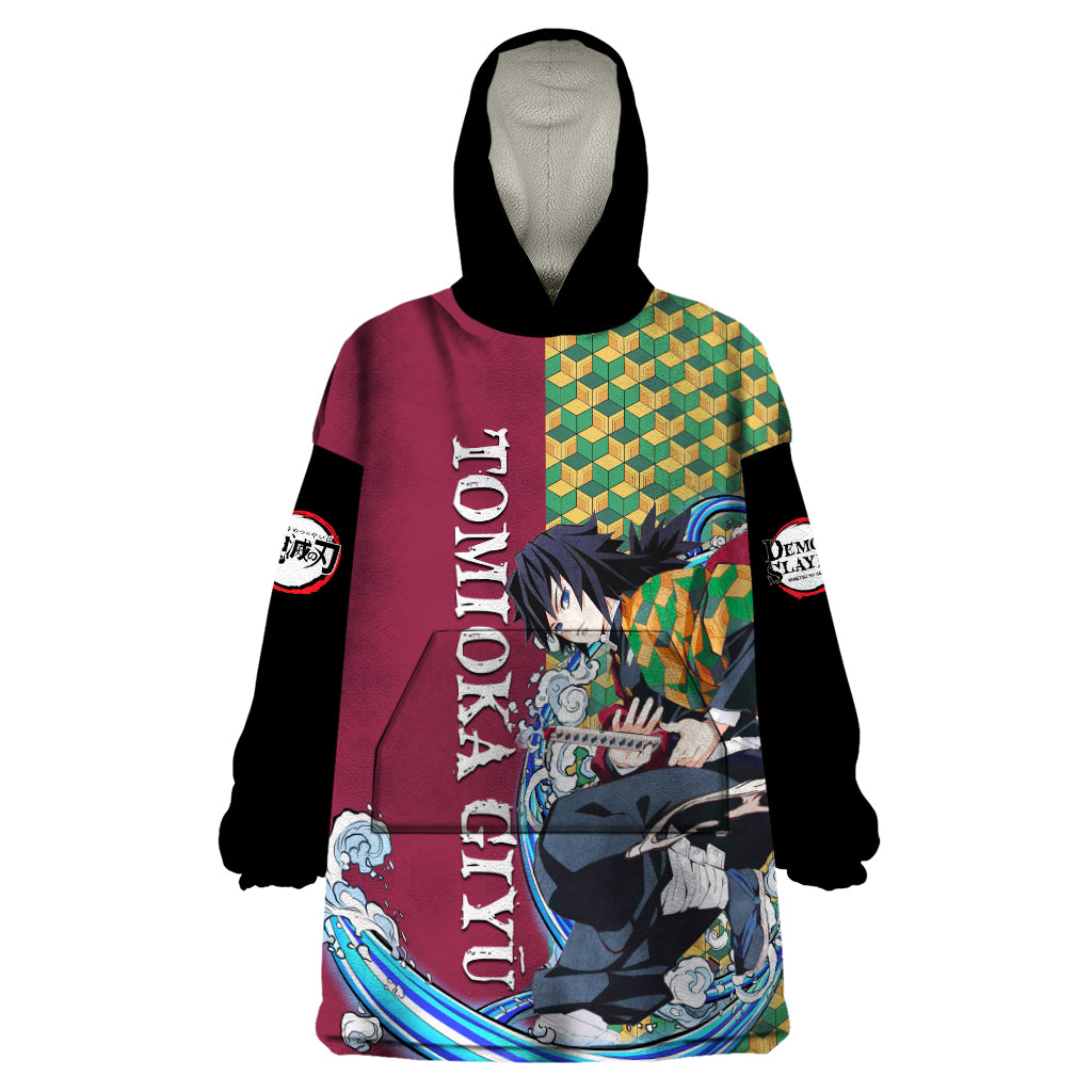 Tomioka Giyū - Demon Slayer Wearable Blanket Hoodie Anime Style