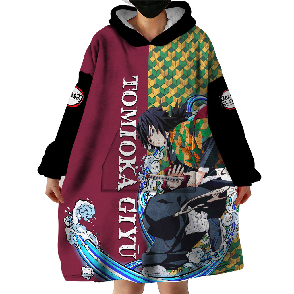 Tomioka Giyū - Demon Slayer Wearable Blanket Hoodie Anime Style