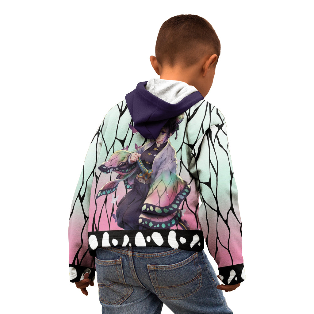 Shinobu Kocho - Demon Slayer Kid Hoodie Anime Style Art