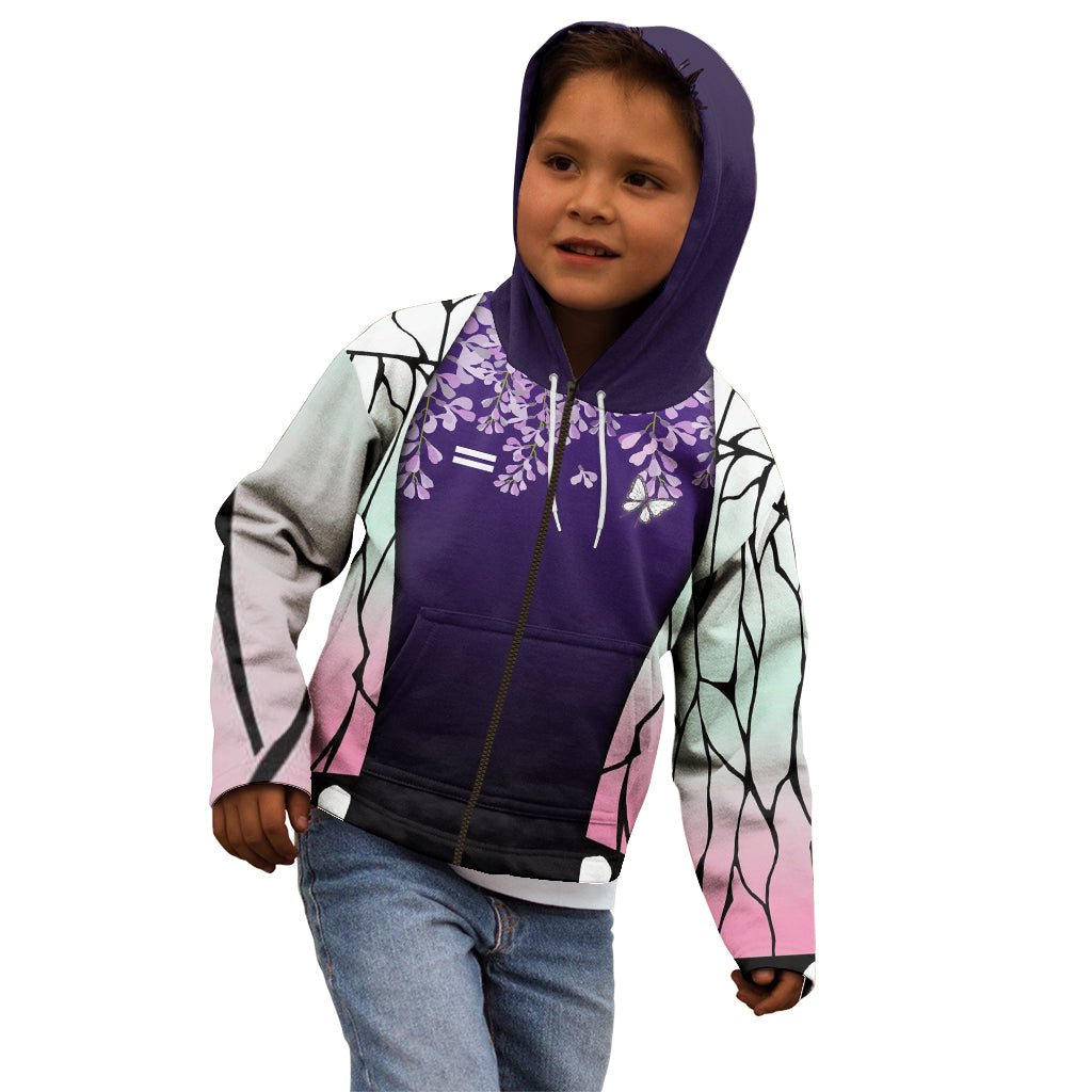 Shinobu Kocho - Demon Slayer Kid Hoodie Anime Style Art