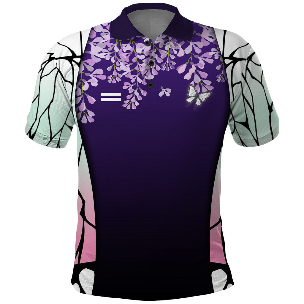 Shinobu Kocho - Demon Slayer Polo Shirt Anime Style Art