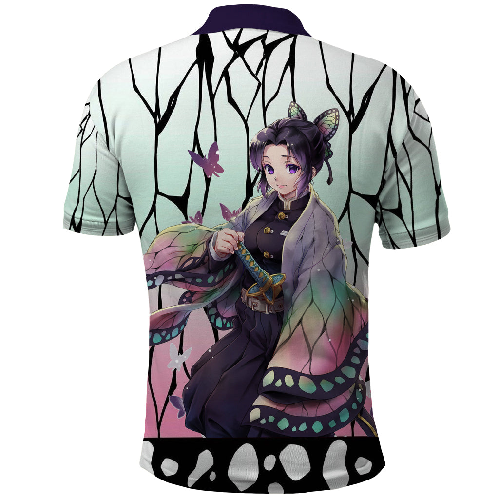 Shinobu Kocho - Demon Slayer Polo Shirt Anime Style Art