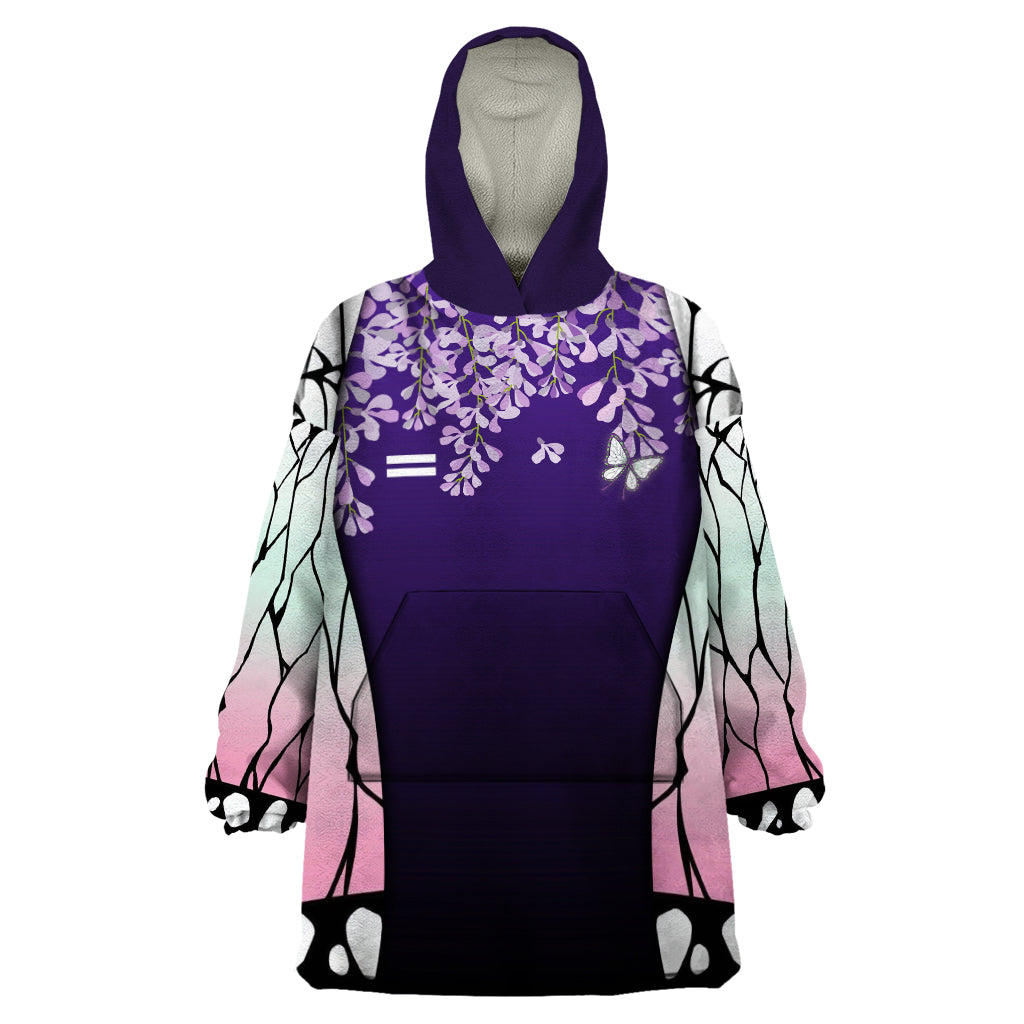 Shinobu Kocho - Demon Slayer Wearable Blanket Hoodie Anime Style Art