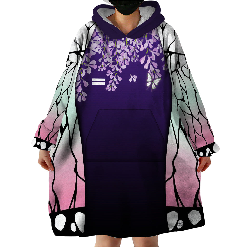 Shinobu Kocho - Demon Slayer Wearable Blanket Hoodie Anime Style Art