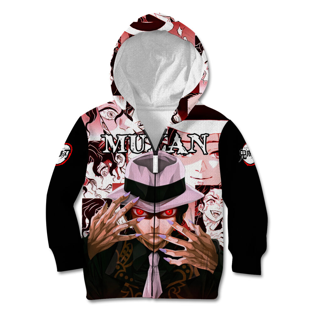 Muzan Kibutsuji Demon Slayer Kid Hoodie Anime Mix Manga Style