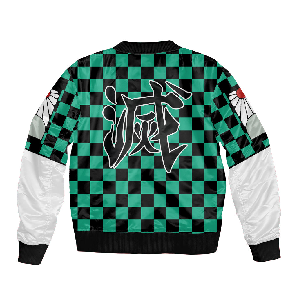 Kimetsu Tanjro Demon Slayer Bomber Jacket Anime Style