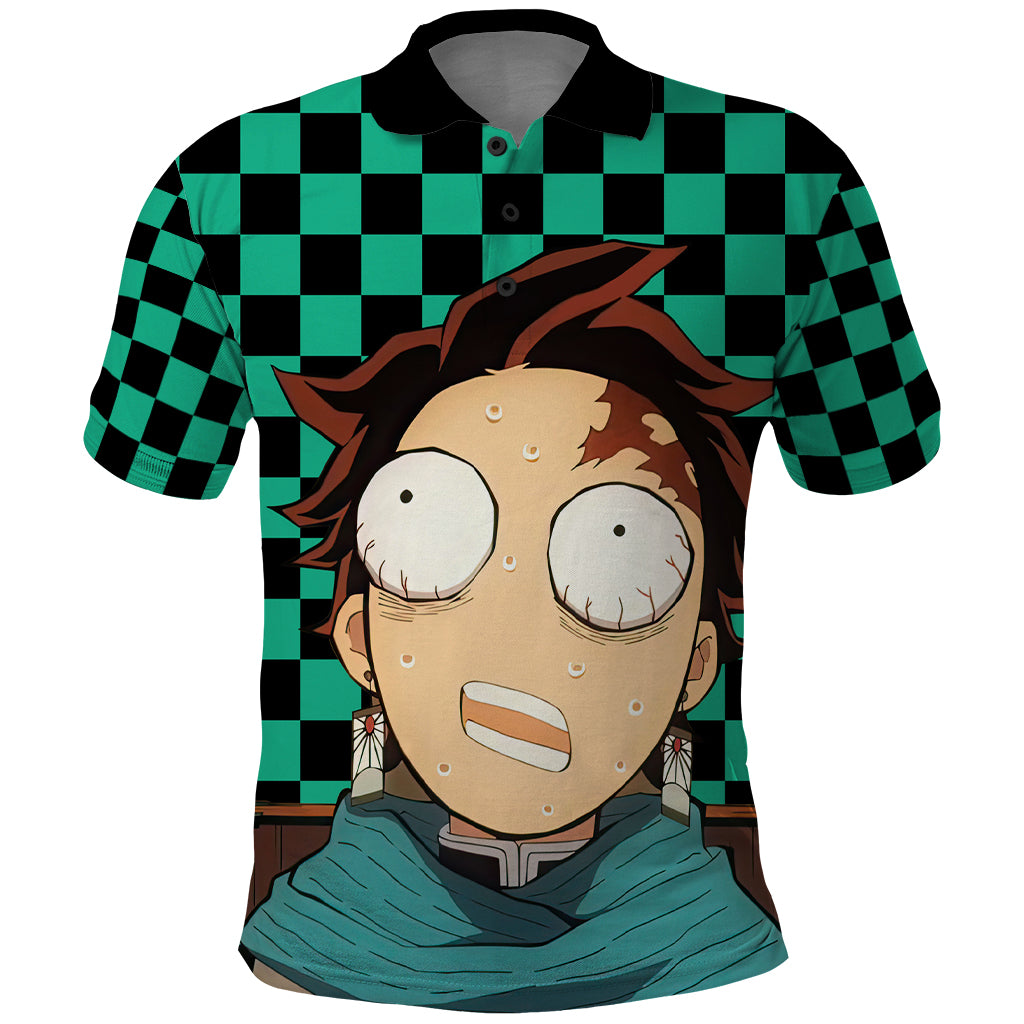 Kimetsu Tanjro Demon Slayer Polo Shirt Anime Style