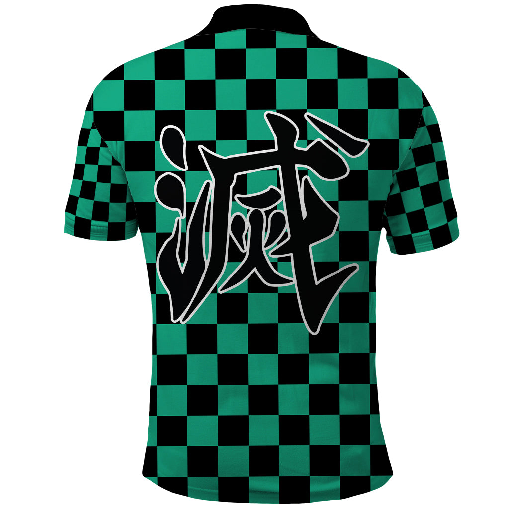 Kimetsu Tanjro Demon Slayer Polo Shirt Anime Style