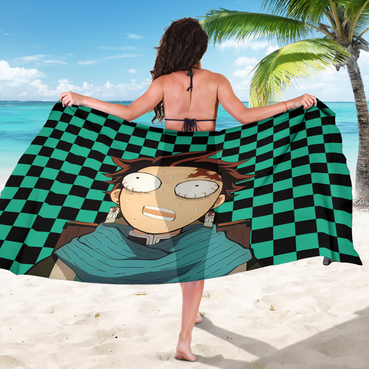 Kimetsu Tanjro Demon Slayer Sarong Anime Style