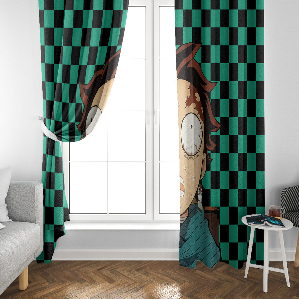 Kimetsu Tanjro Demon Slayer Window Curtain Anime Style