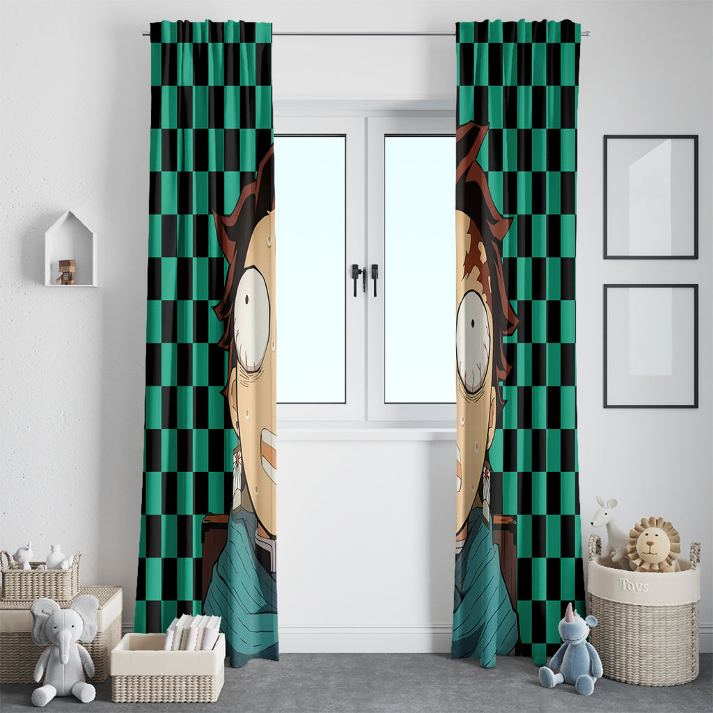 Kimetsu Tanjro Demon Slayer Window Curtain Anime Style