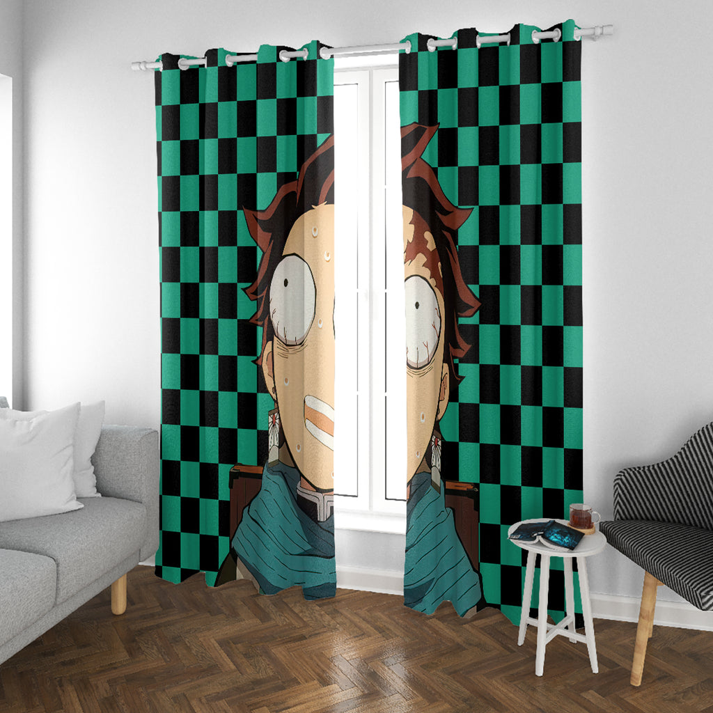 Kimetsu Tanjro Demon Slayer Window Curtain Anime Style
