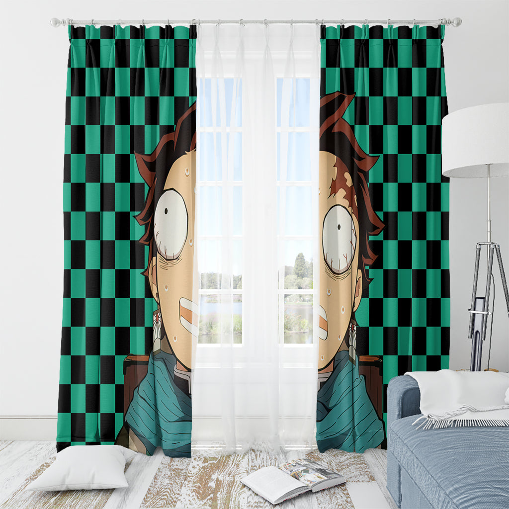 Kimetsu Tanjro Demon Slayer Window Curtain Anime Style