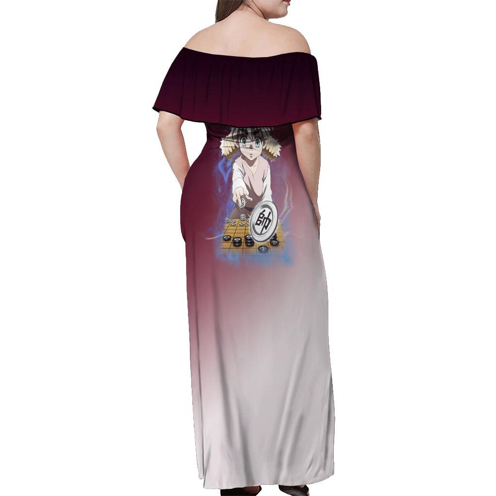 Komugi Hunter X Hunter Off Shoulder Maxi Dress Anime Style