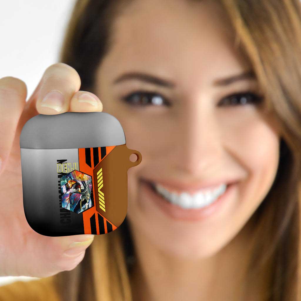 Denji from Chainsaw Man AirPods Case with Energetic Posing and Chainsaw Demon Design - The Mazicc