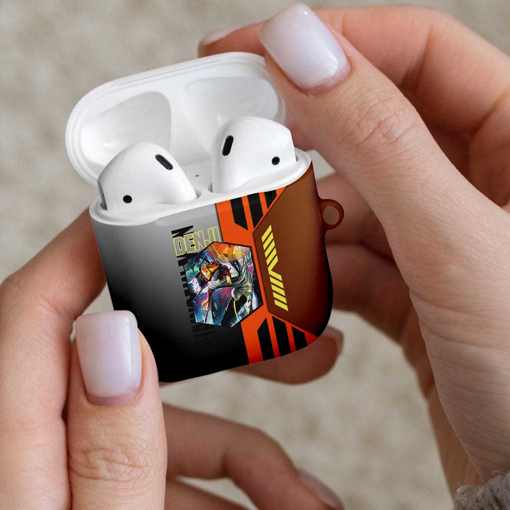 Denji from Chainsaw Man AirPods Case with Energetic Posing and Chainsaw Demon Design - The Mazicc