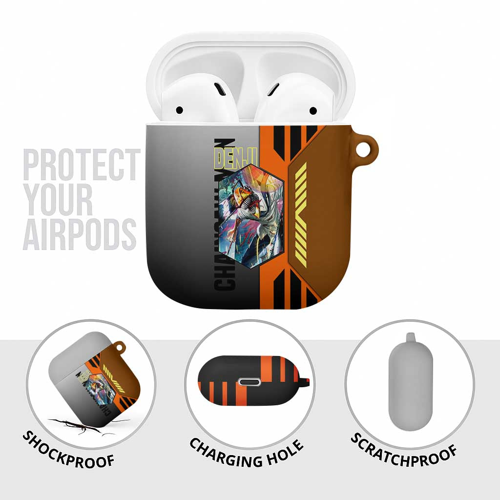 Denji from Chainsaw Man AirPods Case with Energetic Posing and Chainsaw Demon Design - The Mazicc