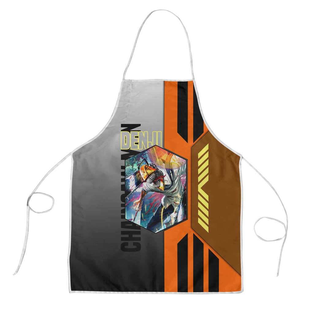 Denji from Chainsaw Man Apron with Energetic Posing and Chainsaw Demon Design - The Mazicc