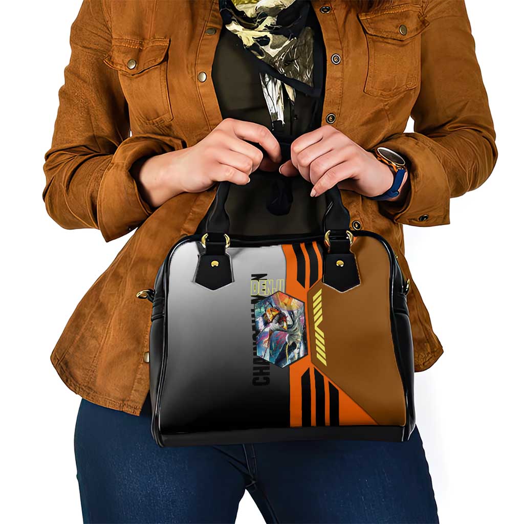 Denji from Chainsaw Man Shoulder Handbag with Energetic Posing and Chainsaw Demon Design - The Mazicc