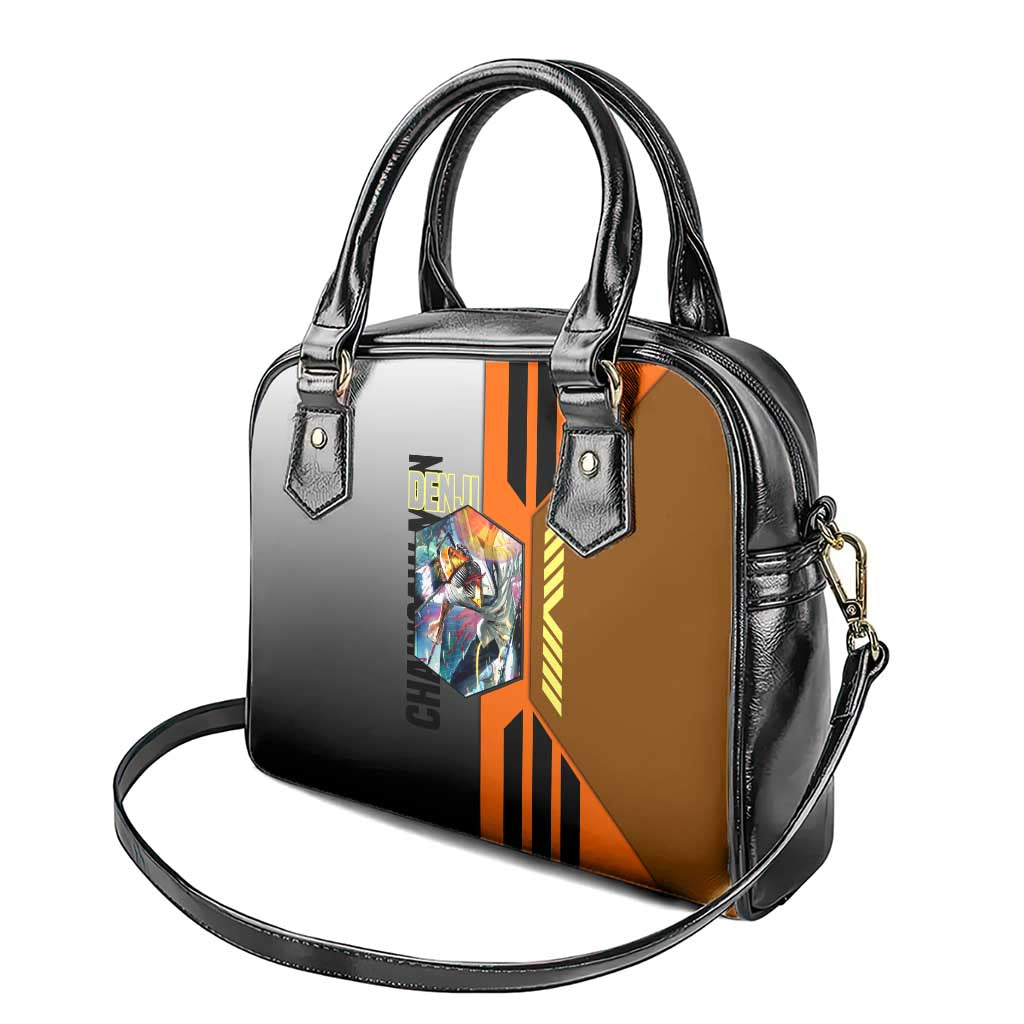 Denji from Chainsaw Man Shoulder Handbag with Energetic Posing and Chainsaw Demon Design - The Mazicc
