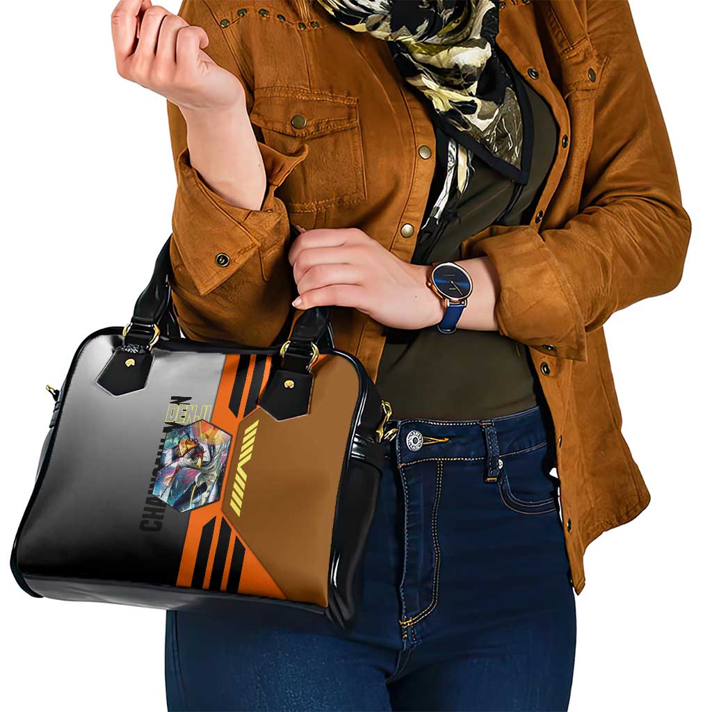 Denji from Chainsaw Man Shoulder Handbag with Energetic Posing and Chainsaw Demon Design - The Mazicc