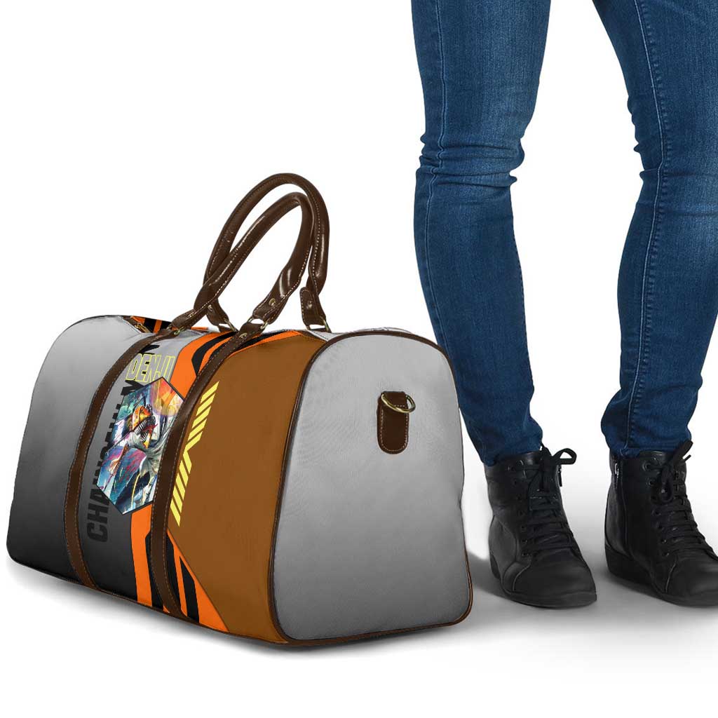 Denji from Chainsaw Man Travel Bag with Energetic Posing and Chainsaw Demon Design - The Mazicc