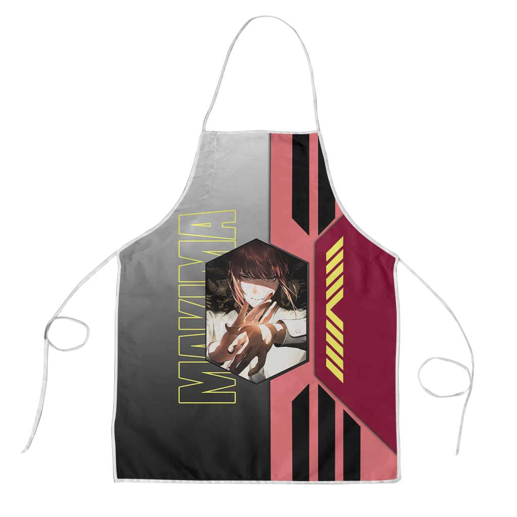 Makima from Chainsaw Man Apron with Cool Posing and Character Design - The Mazicc