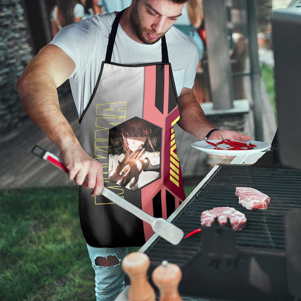 Makima from Chainsaw Man Apron with Cool Posing and Character Design - The Mazicc