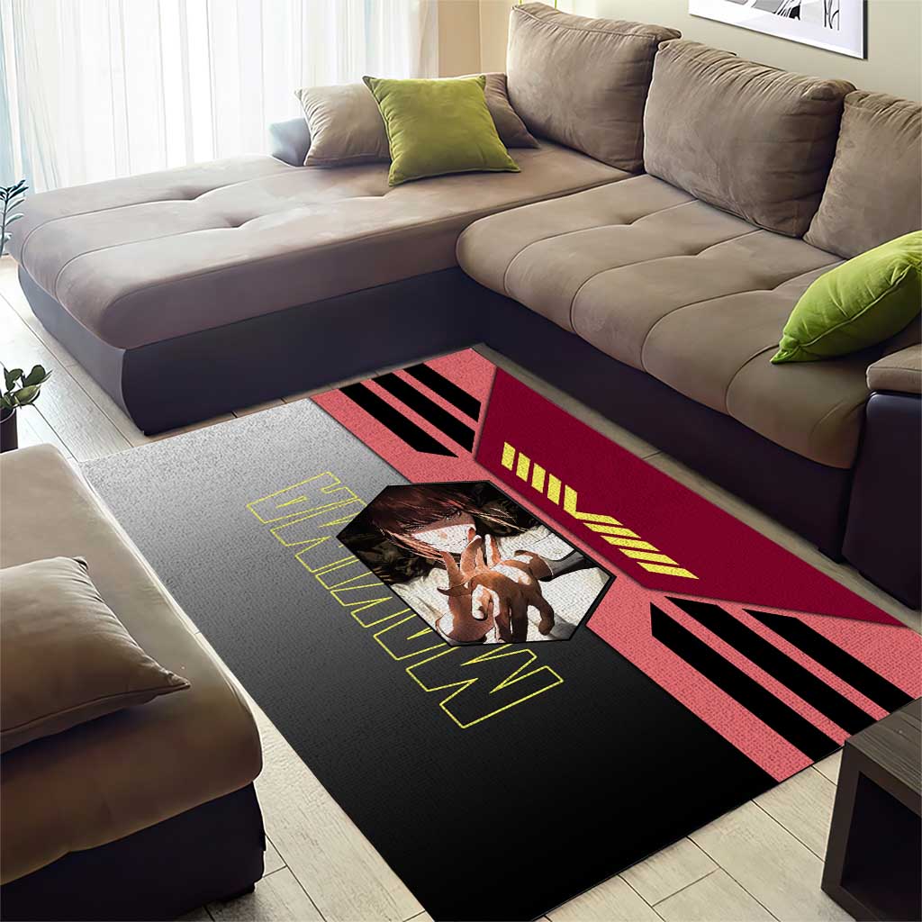 Makima from Chainsaw Man Area Rug with Cool Posing and Character Design - The Mazicc
