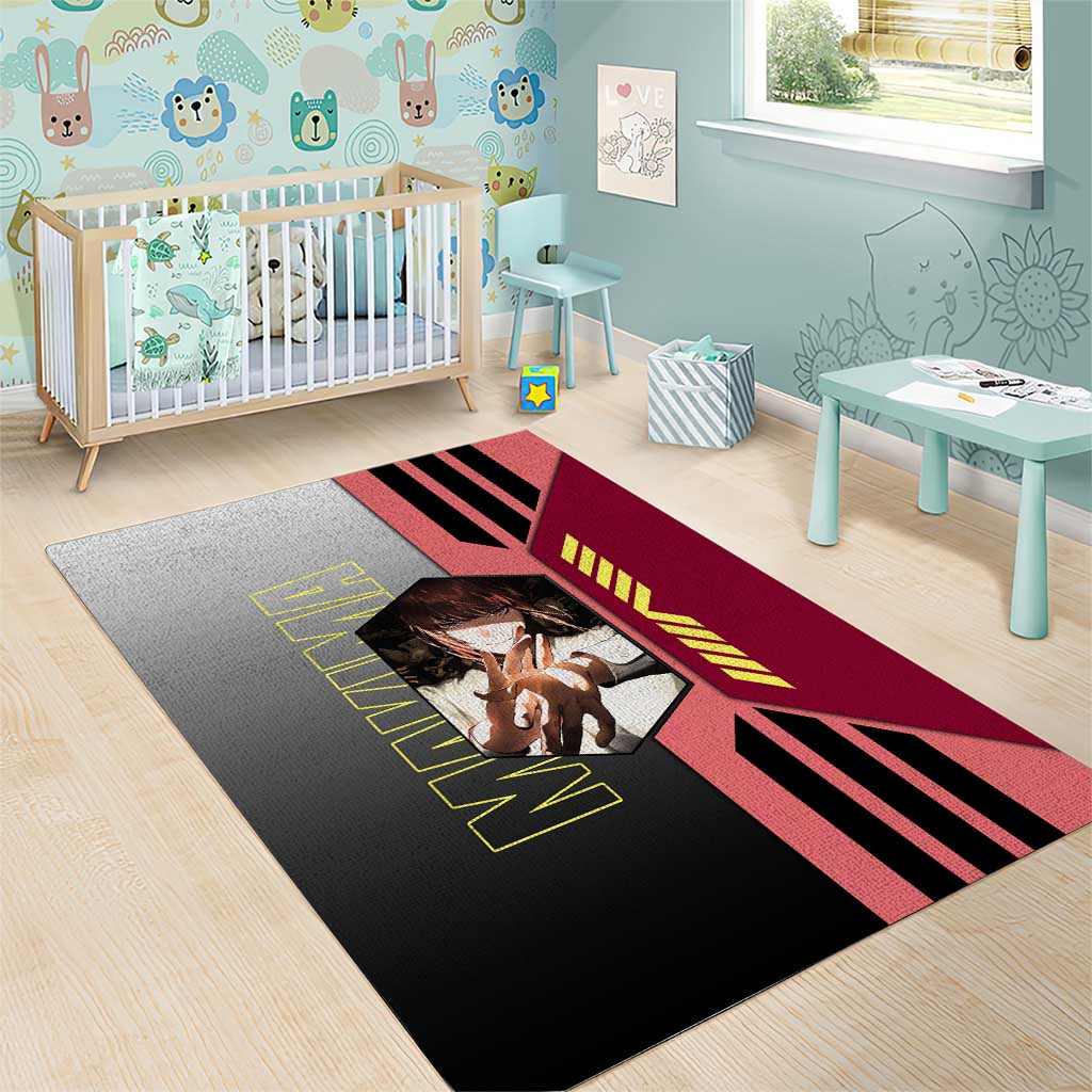 Makima from Chainsaw Man Area Rug with Cool Posing and Character Design - The Mazicc