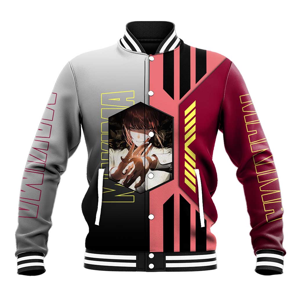 Makima from Chainsaw Man Baseball Jacket with Cool Posing and Character Design - The Mazicc