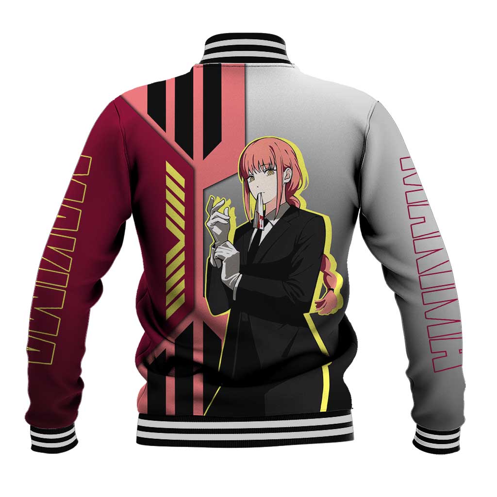 Makima from Chainsaw Man Baseball Jacket with Cool Posing and Character Design - The Mazicc