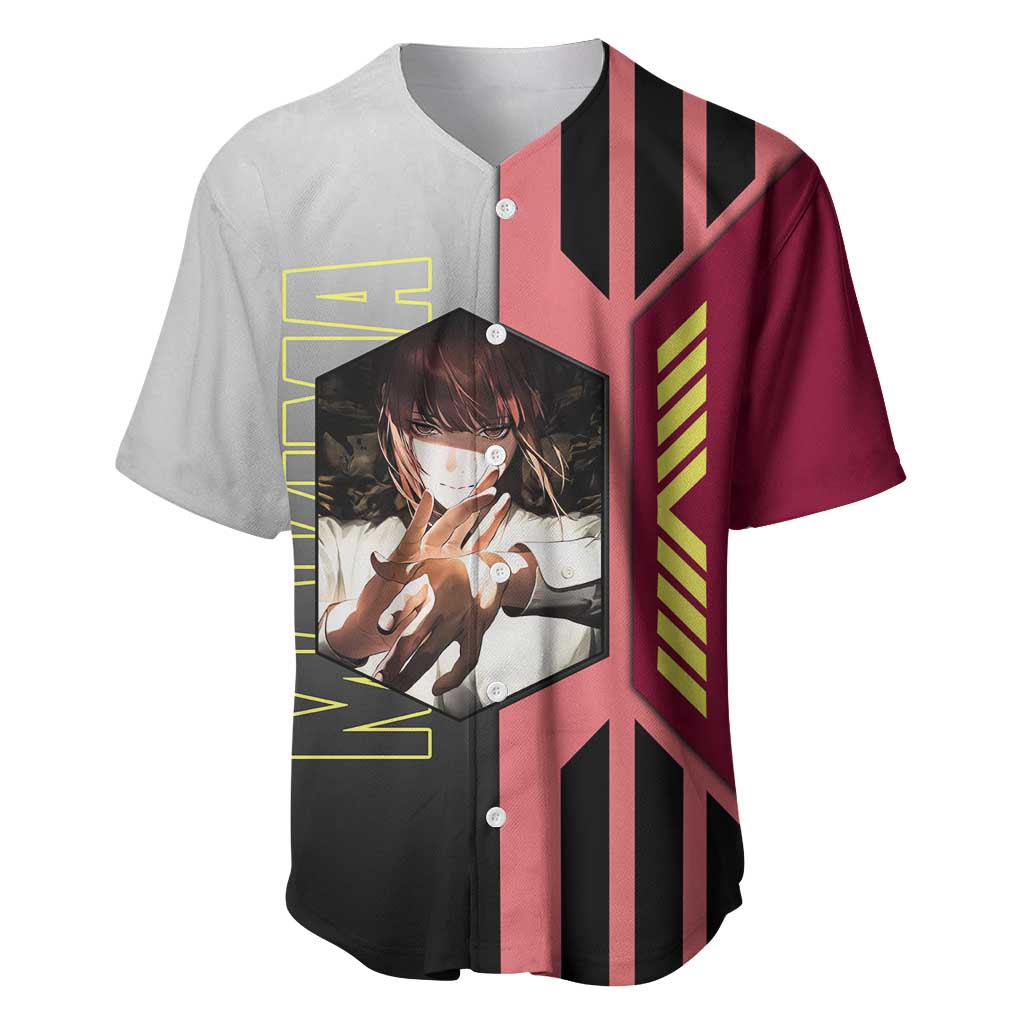 Makima from Chainsaw Man Baseball Jersey with Cool Posing and Character Design - The Mazicc