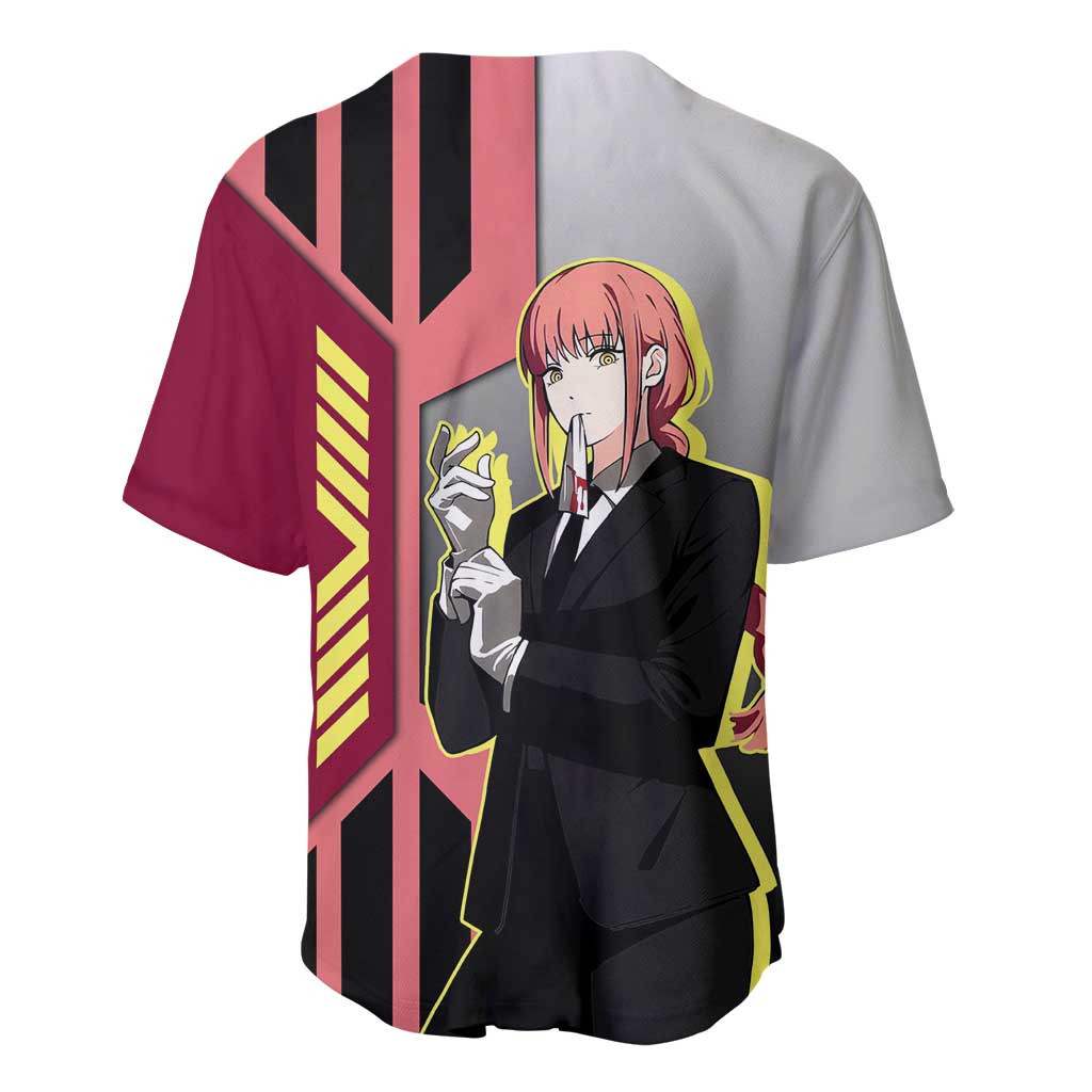 Makima from Chainsaw Man Baseball Jersey with Cool Posing and Character Design - The Mazicc