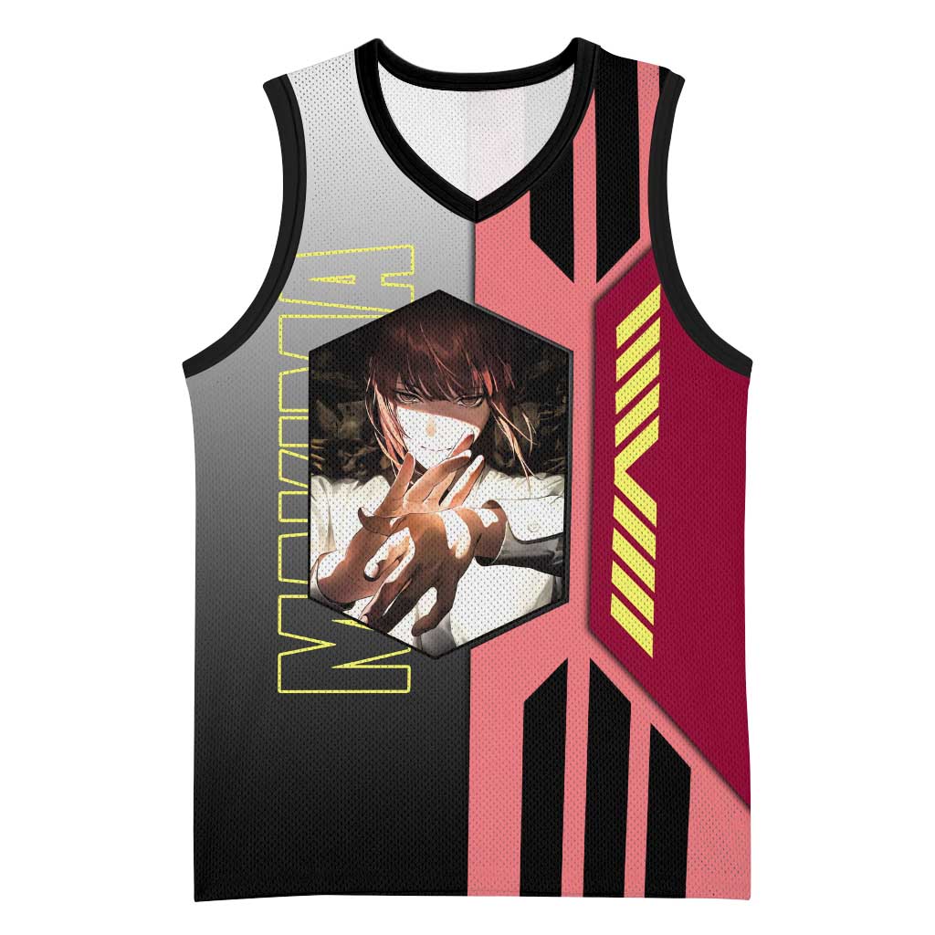 Makima from Chainsaw Man Basketball Jersey with Cool Posing and Character Design - The Mazicc