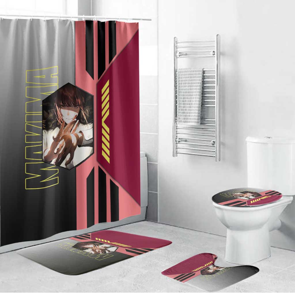 Makima from Chainsaw Man Bathroom Set with Cool Posing and Character Design - The Mazicc