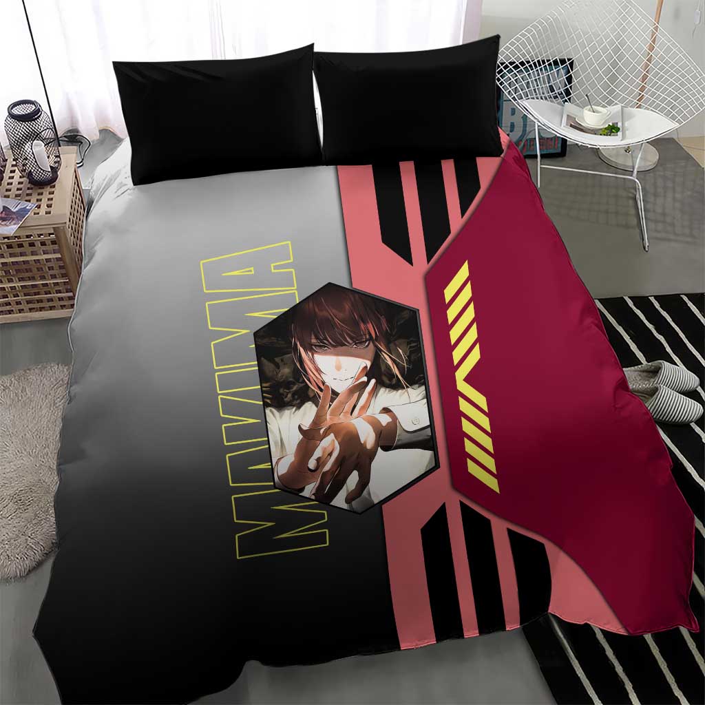 Makima from Chainsaw Man Bedding Set with Cool Posing and Character Design - The Mazicc