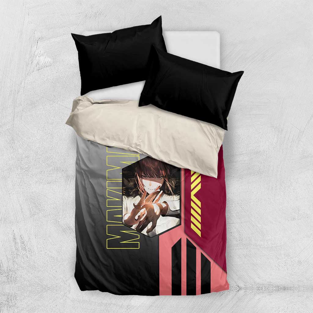 Makima from Chainsaw Man Bedding Set with Cool Posing and Character Design - The Mazicc