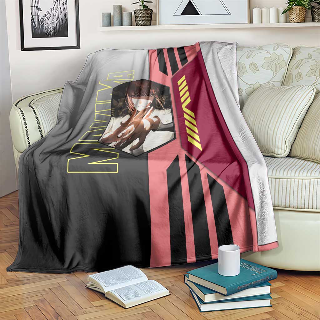 Makima from Chainsaw Man Blanket with Cool Posing and Character Design - The Mazicc
