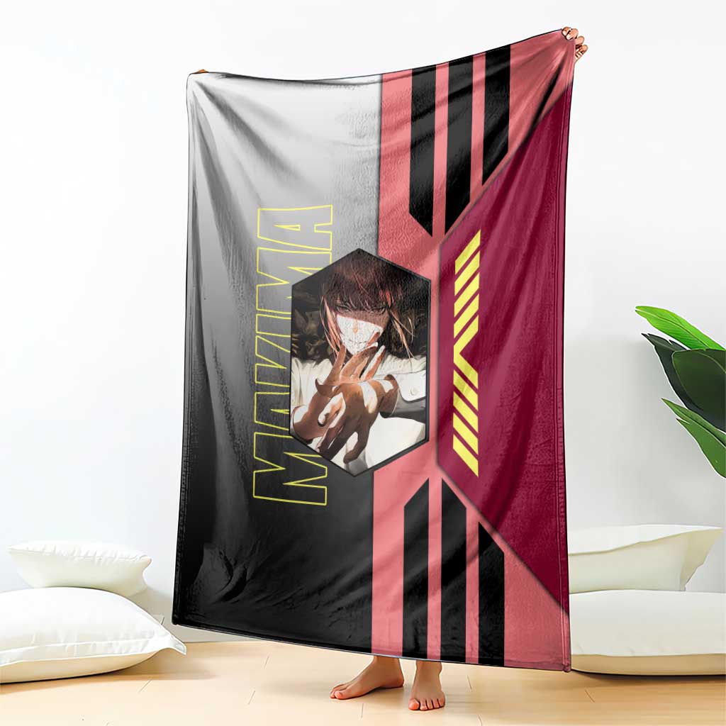 Makima from Chainsaw Man Blanket with Cool Posing and Character Design - The Mazicc