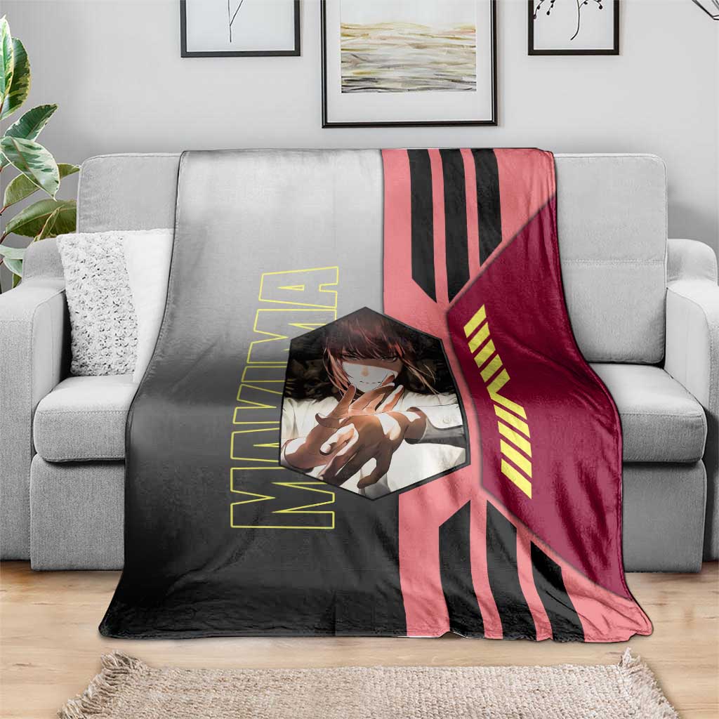 Makima from Chainsaw Man Blanket with Cool Posing and Character Design - The Mazicc