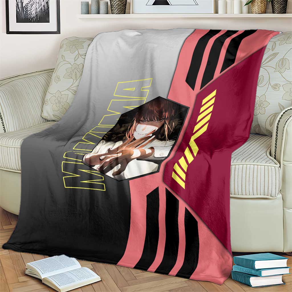 Makima from Chainsaw Man Blanket with Cool Posing and Character Design - The Mazicc