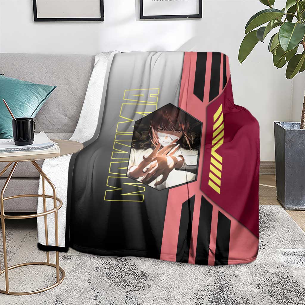Makima from Chainsaw Man Blanket with Cool Posing and Character Design - The Mazicc