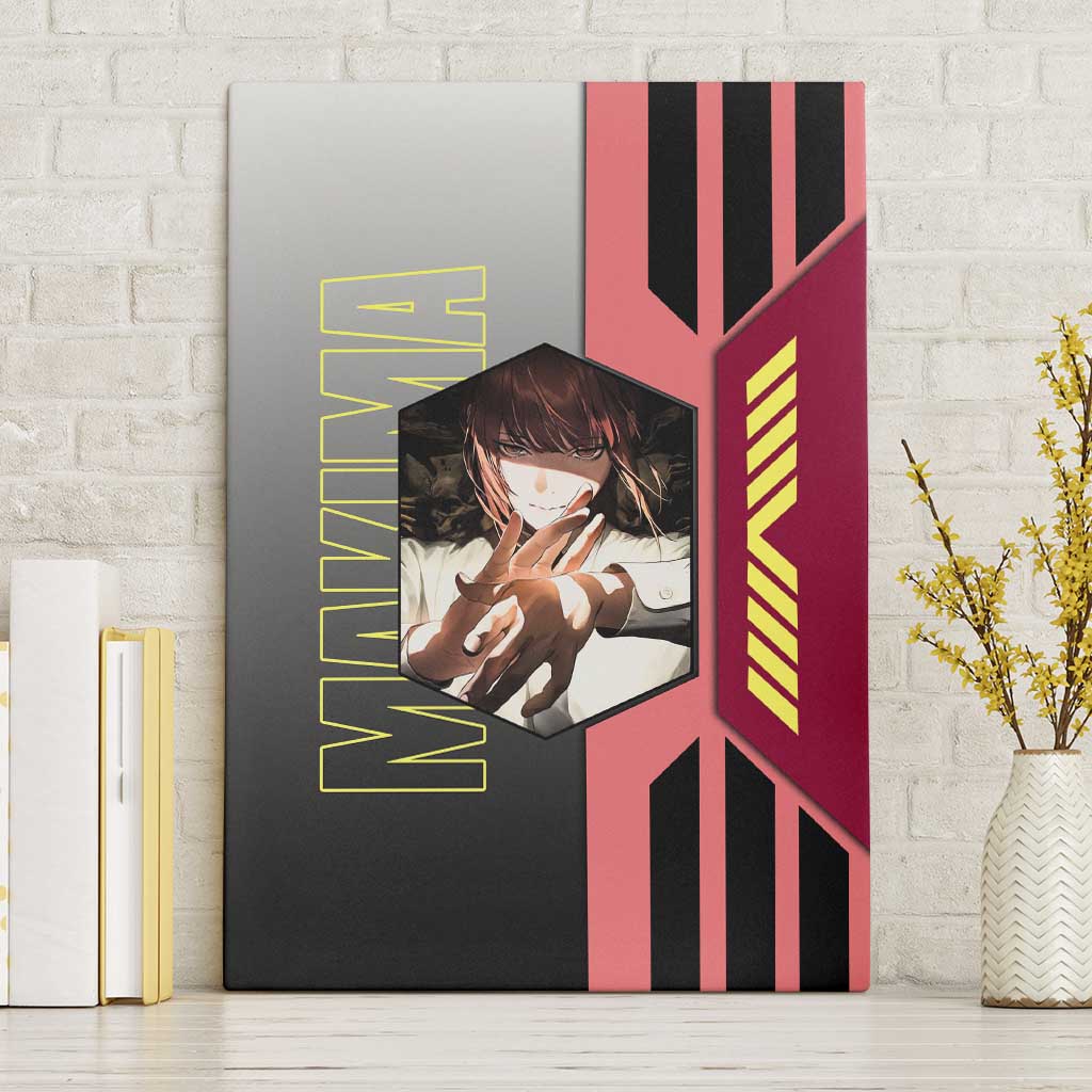 Makima from Chainsaw Man Canvas Wall Art with Cool Posing and Character Design - The Mazicc